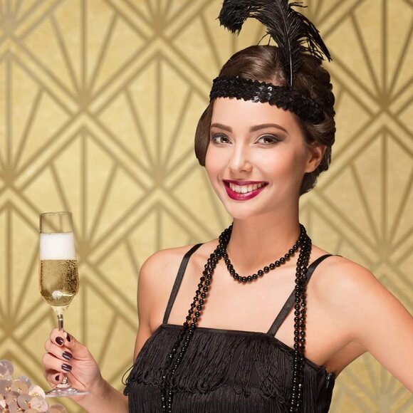 Assorted Sequins & Sparkle Headbands - 12 Elastic Glitter Bands for Women & Girl - Picture 6 of 7